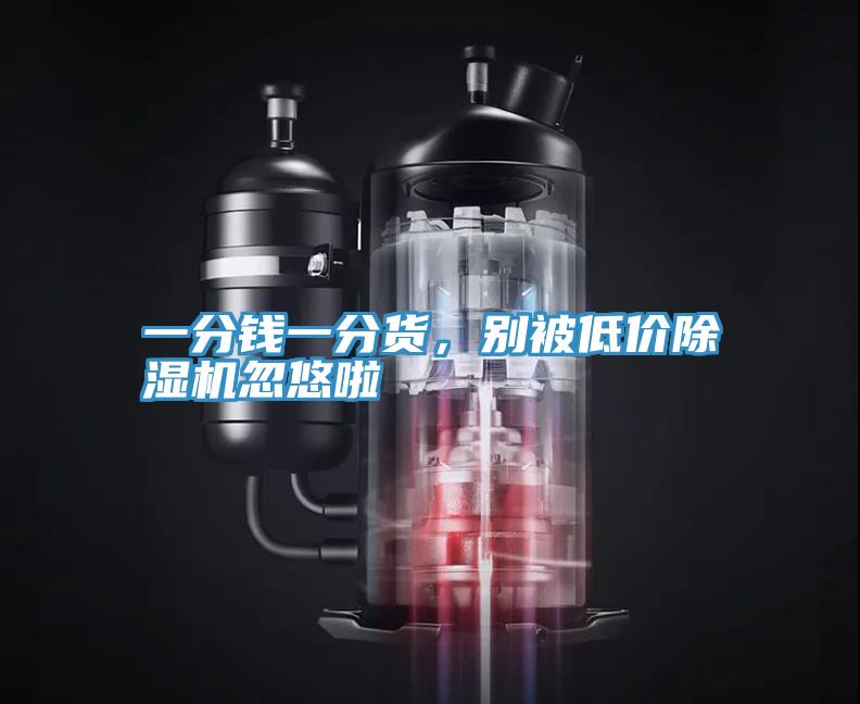 一分錢一分貨，別被低價除濕機(jī)忽悠啦