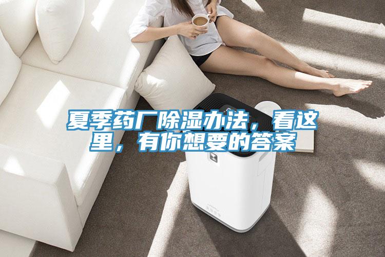 夏季藥廠除濕辦法，看這里，有你想要的答案