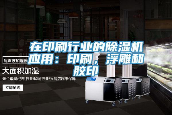 在印刷行業的除濕機應用：印刷，浮雕和膠印