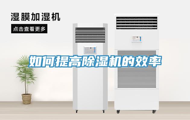 如何提高除濕機的效率