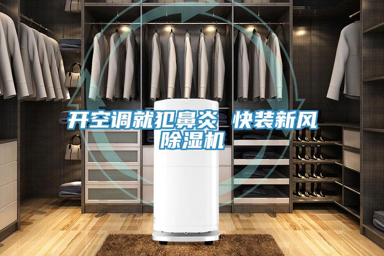 開空調(diào)就犯鼻炎 快裝新風除濕機