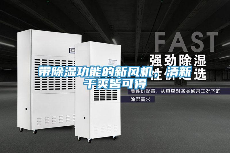 帶除濕功能的新風機，清新干爽皆可得