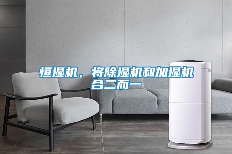 恒濕機，將除濕機和加濕機合二而一