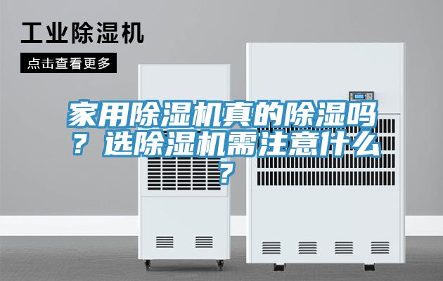 家用除濕機真的除濕嗎？選除濕機需注意什么？