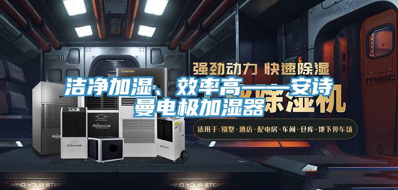 潔凈加濕、效率高——安詩曼電極加濕器