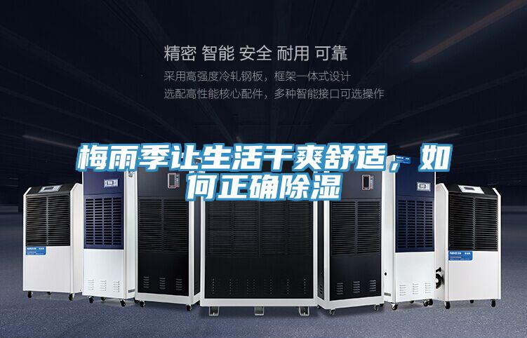 梅雨季讓生活干爽舒適，如何正確除濕