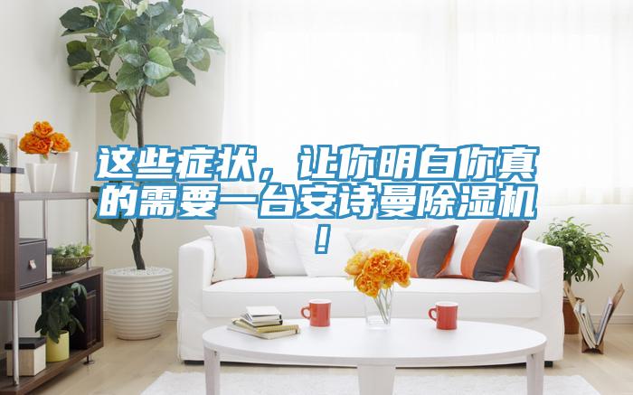 這些癥狀,讓你明白你真的需要一臺安詩曼除濕機!
