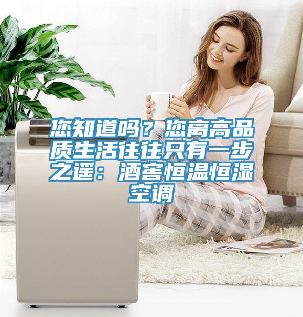 您知道嗎？您離高品質生活往往只有一步之遙：酒窖恒溫恒濕空調