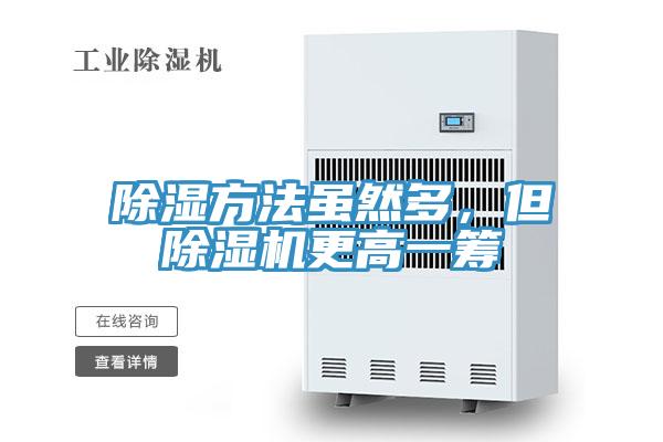 除濕方法雖然多，但除濕機更高一籌