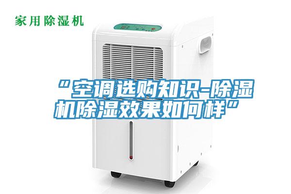 “空調(diào)選購(gòu)知識(shí)-除濕機(jī)除濕效果如何樣”