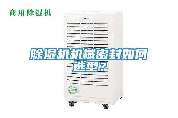 除濕機機械密封如何選型？