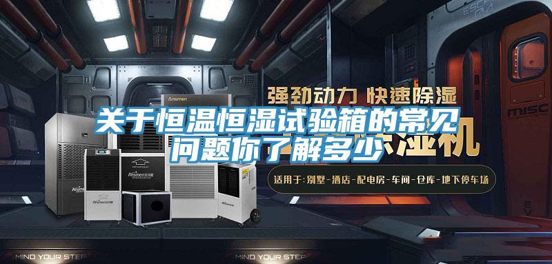 關(guān)于恒溫恒濕試驗(yàn)箱的常見問題你了解多少