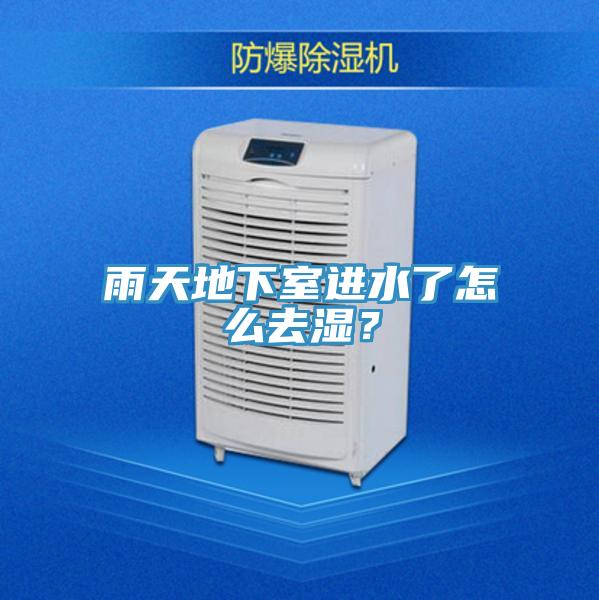 雨天地下室進水了怎么去濕？