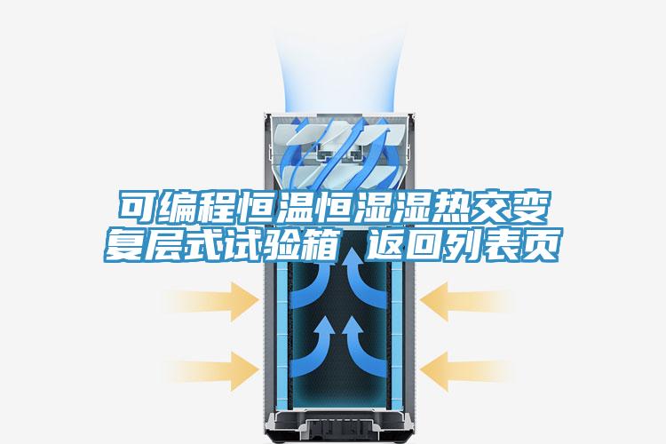 可編程恒溫恒濕濕熱交變復層式試驗箱 返回列表頁