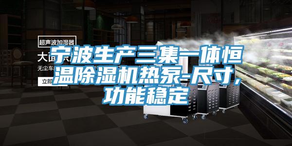 寧波生產三集一體恒溫除濕機熱泵-尺寸,功能穩定