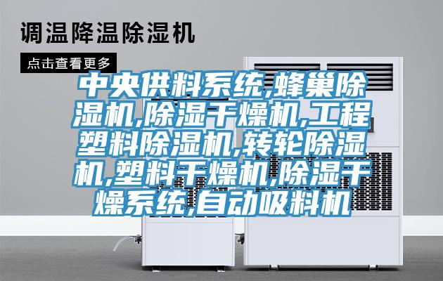 中央供料系統,蜂巢除濕機,除濕干燥機,工程塑料除濕機,轉輪除濕機,塑料干燥機,除濕干燥系統,自動吸料機
