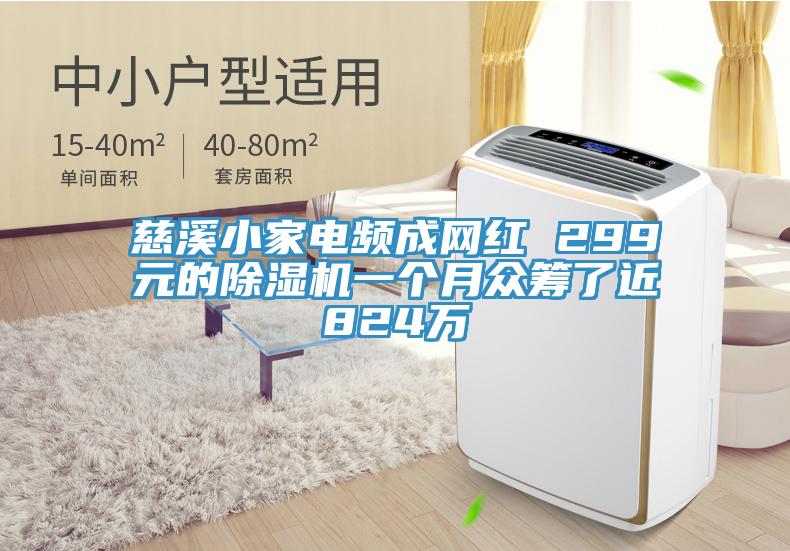 慈溪小家電頻成網紅 299元的除濕機一個月眾籌了近824萬