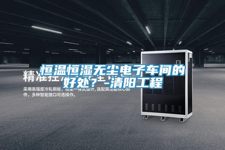 恒溫恒濕無塵電子車間的好處？-清陽工程