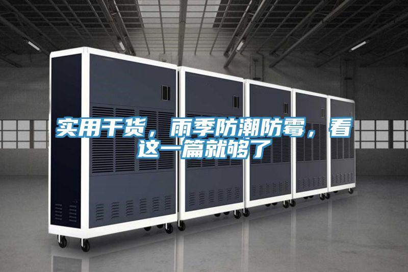 實用干貨，雨季防潮防霉，看這一篇就夠了