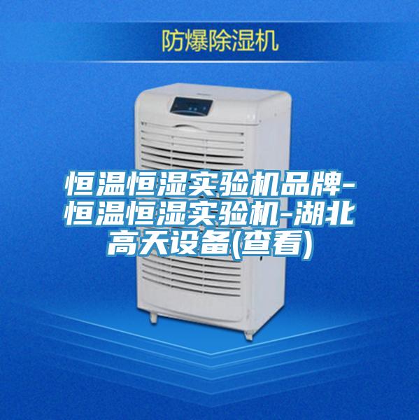 恒溫恒濕實驗機品牌-恒溫恒濕實驗機-湖北高天設(shè)備(查看)