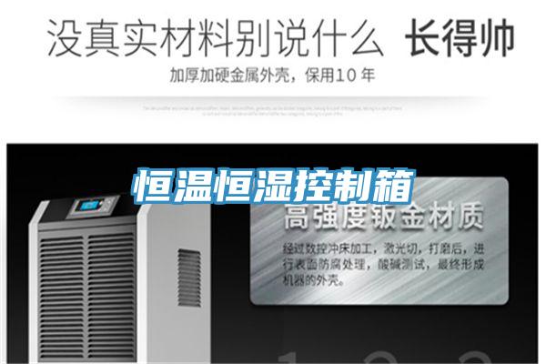 恒溫恒濕控制箱