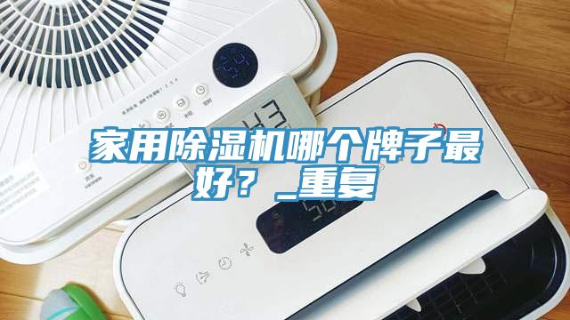 家用除濕機哪個牌子最好？_重復