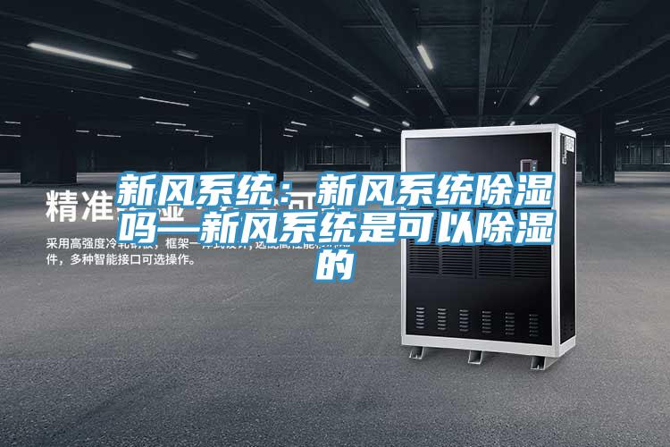 新風系統：新風系統除濕嗎—新風系統是可以除濕的