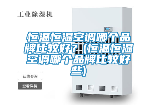 恒溫恒濕空調哪個品牌比較好？(恒溫恒濕空調哪個品牌比較好些)