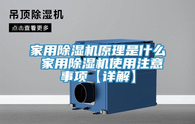 家用除濕機原理是什么 家用除濕機使用注意事項【詳解】
