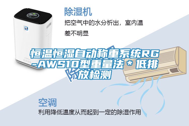 恒溫恒濕自動稱重系統RG-AWS10型重量法＊低排放檢測