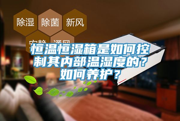 恒溫恒濕箱是如何控制其內部溫濕度的？如何養護？