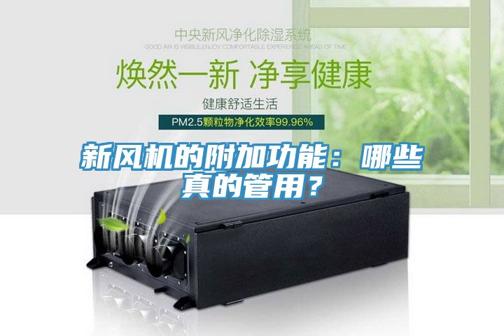 新風(fēng)機的附加功能：哪些真的管用？