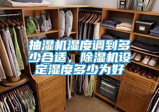 抽濕機濕度調到多少合適，除濕機設定濕度多少為好
