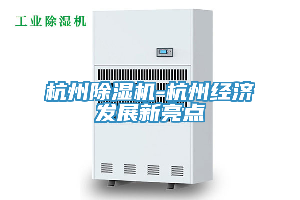 杭州除濕機-杭州經濟發展新亮點