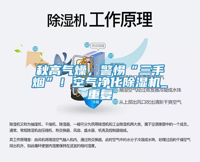 秋高氣燥，警惕“三手煙”！空氣凈化除濕機_重復
