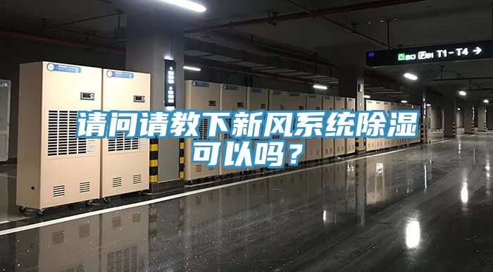 請問請教下新風系統除濕可以嗎？