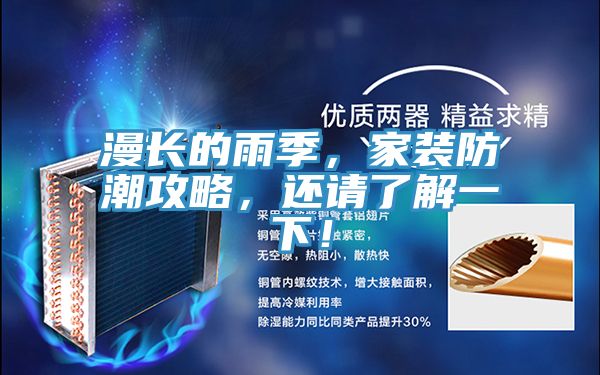 漫長的雨季，家裝防潮攻略，還請了解一下！