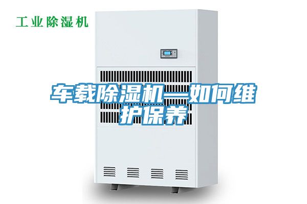 車載除濕機—如何維護保養