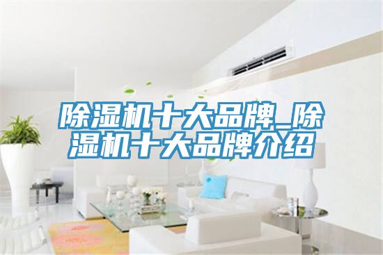 除濕機十大品牌_除濕機十大品牌介紹