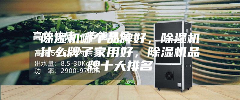 除濕機哪個品牌好，除濕機什么牌子家用好，除濕機品牌十大排名