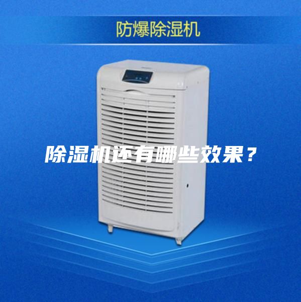 除濕機還有哪些效果?