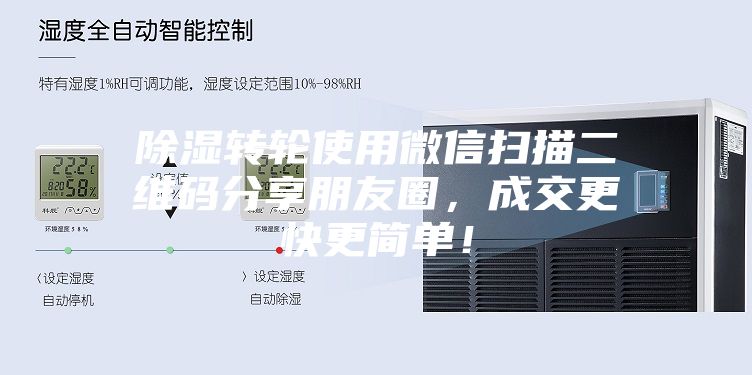 除濕轉輪使用微信掃描二維碼分享朋友圈，成交更快更簡單！